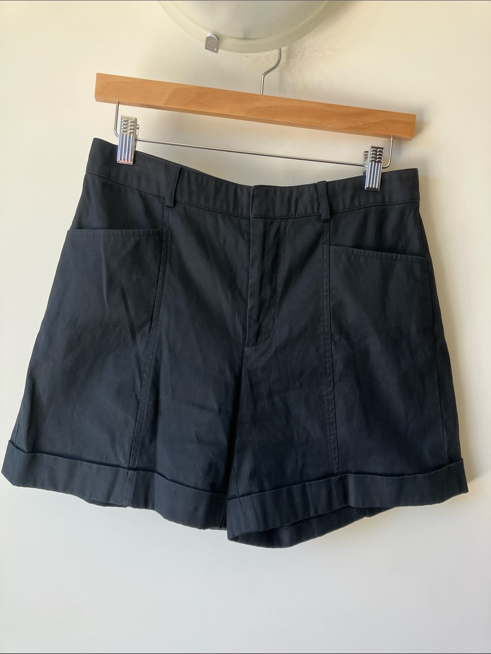 RALPH LAUREN Black Label Tailored Cotton/Elastane Black Bermuda Shorts Size 6